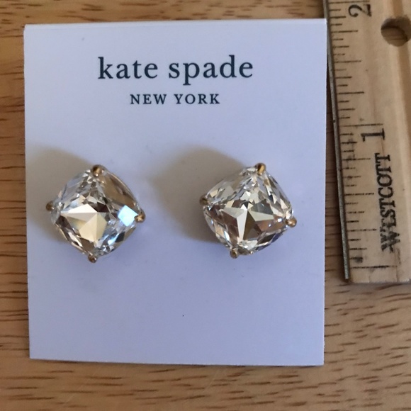 Kate Spade New York Square Stud Earrings New With Tag Style Number WBRU5044 - Picture 3 of 9